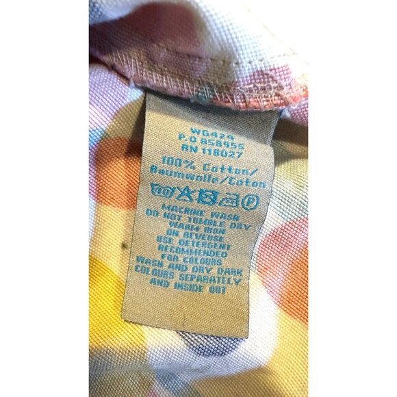 Retro Boden Floral Cotton Skirt With Side Zipper & Pockets Size US 4 - Picture 5 of 8